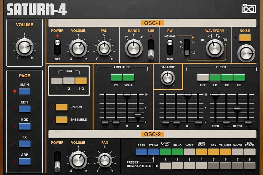 UVI JP Legacy - 80年代の名機アナログシンセ Roland「Jupiter-4